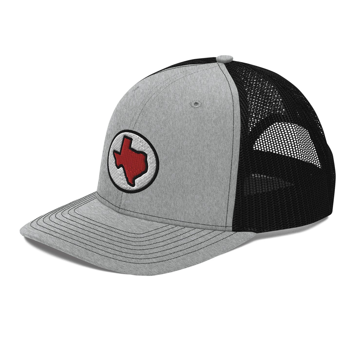 Lubbock Texas Circle Red Trucker Cap