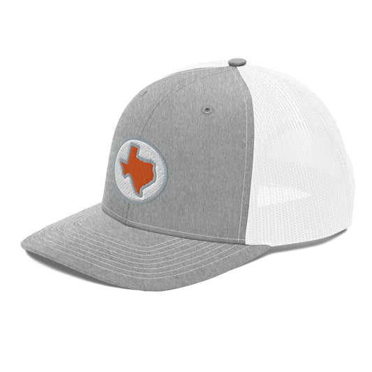 Grey Austin Texas Circle Trucker Cap