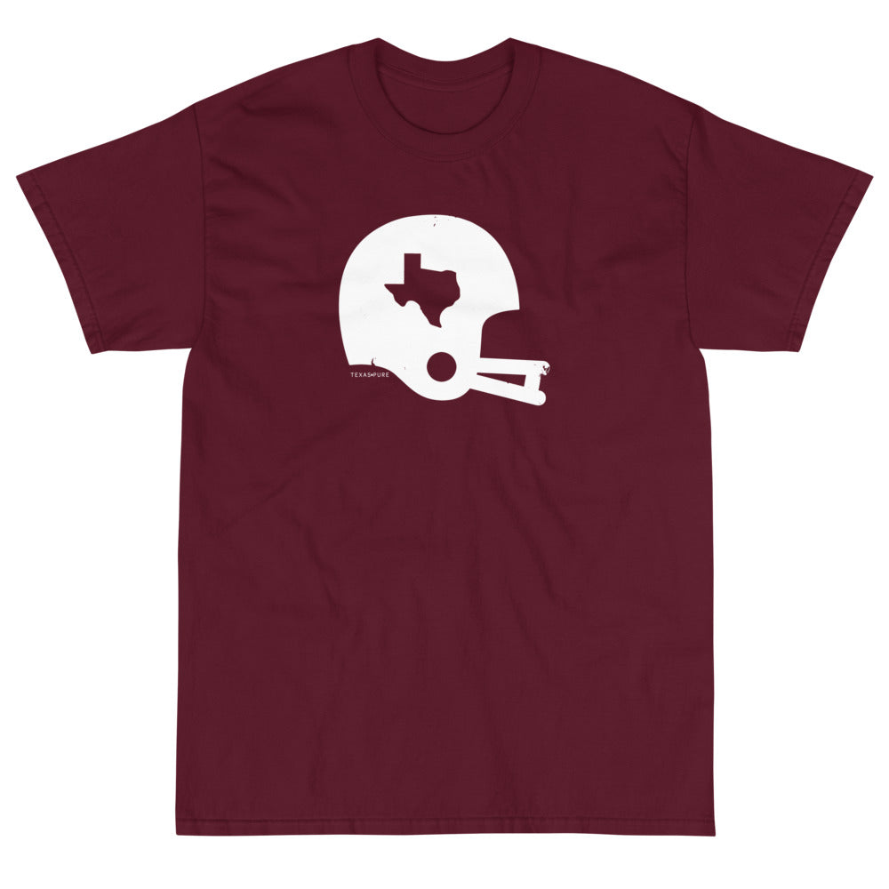 College Station Texas Helmet Collegiate Short-sleeve Unisex T-shirt - Maroon