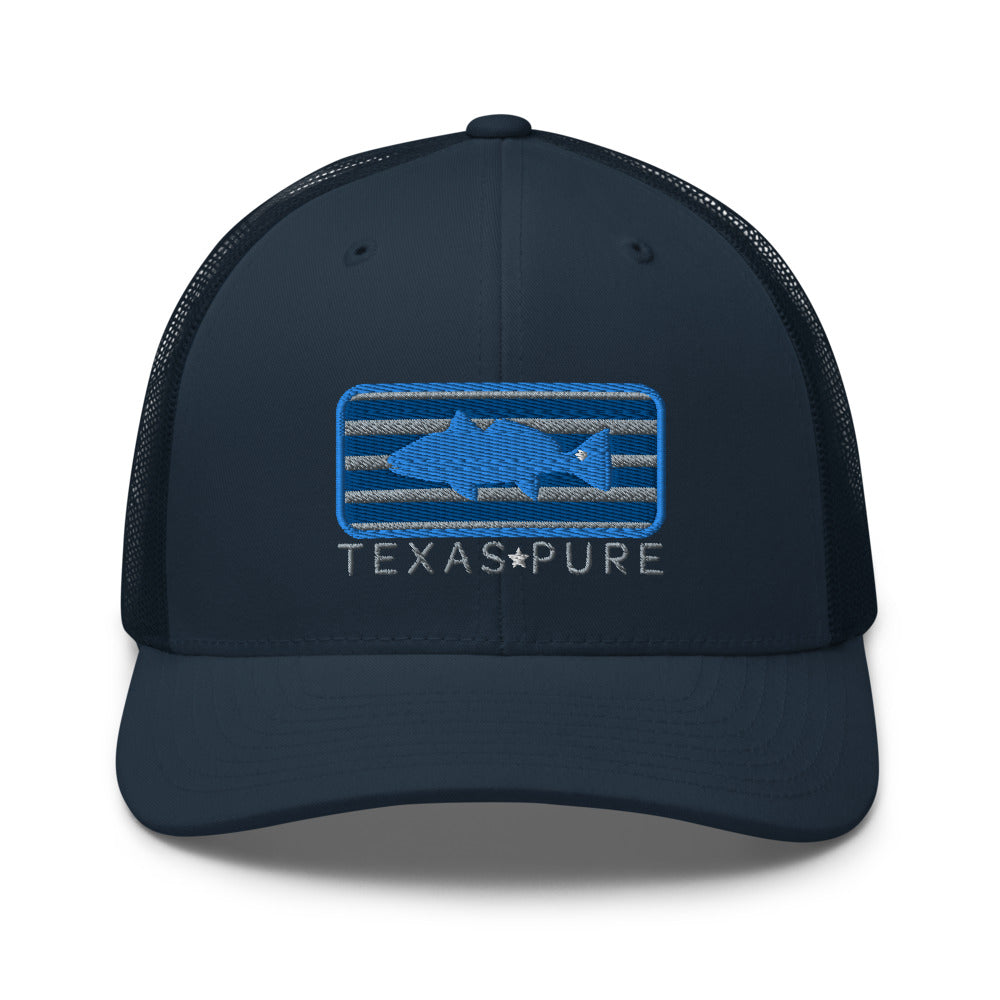 Texas Redfish Blue Trucker Cap