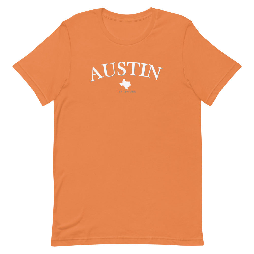 Austin Texas Pure (Orange) Short-Sleeve Unisex T-Shirt