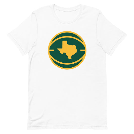 Green and Gold Texas BasketballUnisex t-shirt
